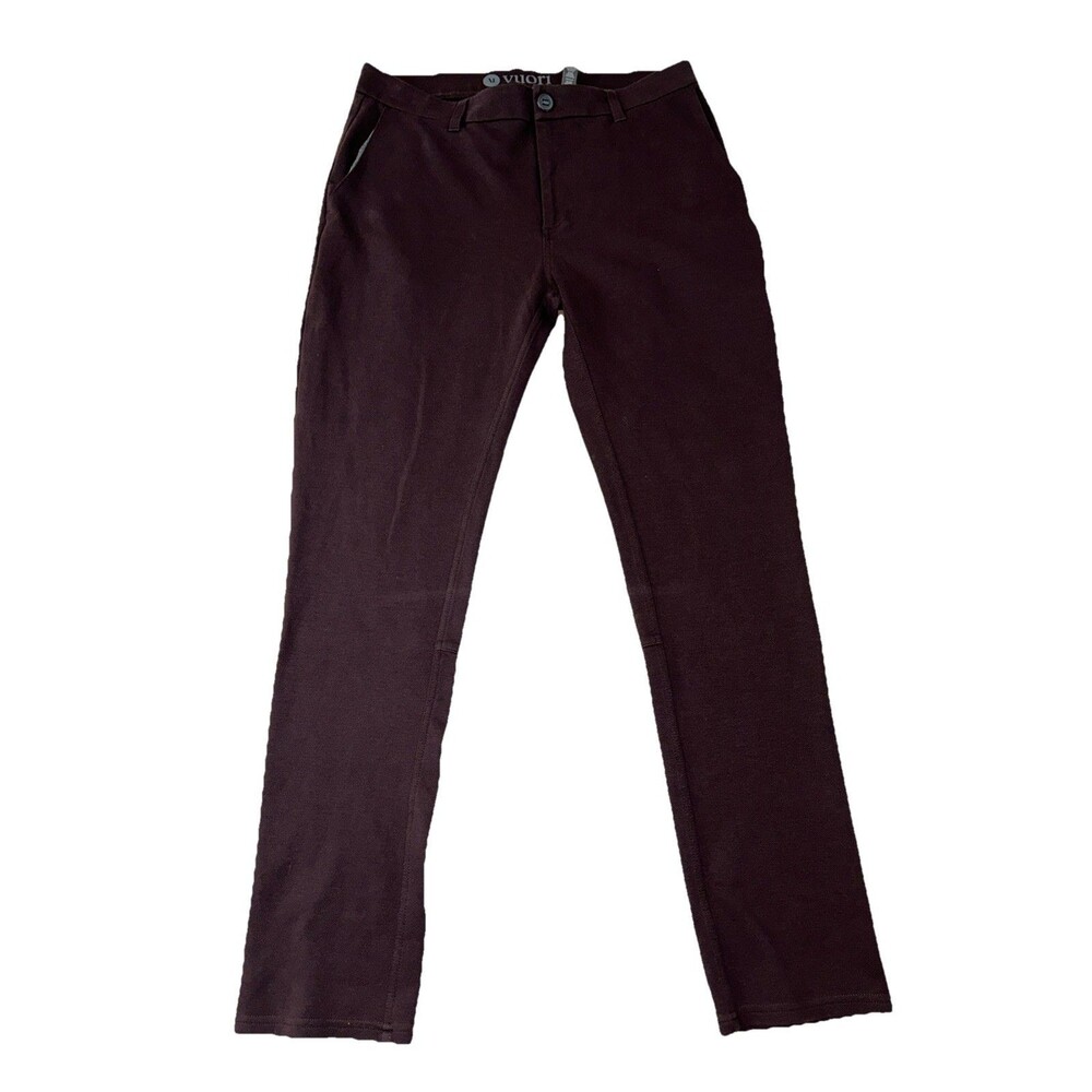 Men's Vuori performance “everything” chinos Burgundy size 33x30 golf pants Read
